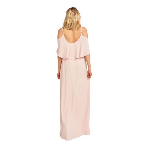 Show Me Your MuMu Caitlin Ruffle Maxi Dress in Dusty Blush - Picture 11 of 13